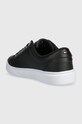 Obuwie Tommy Hilfiger sneakersy skórzane GOLDEN HW COURT SNEAKER FW0FW07560 czarny