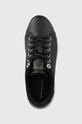Δερμάτινα αθλητικά παπούτσια Tommy Hilfiger GOLDEN HW COURT SNEAKER μαύρο FW0FW07560