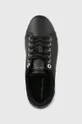 μαύρο Δερμάτινα αθλητικά παπούτσια Tommy Hilfiger GOLDEN HW COURT SNEAKER