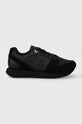 Δερμάτινα αθλητικά παπούτσια Tommy Hilfiger TH ESSENTIAL RUNNER φλατ μαύρο FW0FW07585