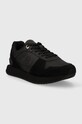 Δερμάτινα αθλητικά παπούτσια Tommy Hilfiger TH ESSENTIAL RUNNER FW0FW07585 μαύρο AW23