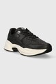 Kožne tenisice Tommy Hilfiger CHUNKY QUILTED MONO RUNNER FW0FW07646 crna AW23