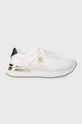 bianco Tommy Hilfiger sneakers in pelle TH ELEVATED FEMININE RUNNER GLD Donna