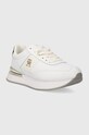Δερμάτινα αθλητικά παπούτσια Tommy Hilfiger TH ELEVATED FEMININE RUNNER GLD FW0FW07306 λευκό AW23