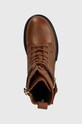 Δερμάτινα workers Tommy Hilfiger COOL FEMININE BIKERBOOT καφέ FW0FW07322