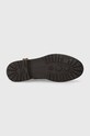 Δερμάτινες μπότες Tommy Hilfiger BELT BOOTIE MATERIAL MIX FW0FW07477 καφέ