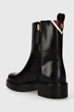 Παπούτσια Δερμάτινες μπότες Tommy Hilfiger COOL ELEVATED ANKLE BOOTIE FW0FW07487 μαύρο