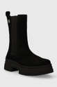 Tommy Hilfiger sztyblety zamszowe ESSENTIAL SUEDE CHELSEA BOOT czarny