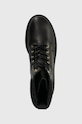 Tommy Hilfiger stivaletti alla caviglia in pelle FEMININE FELT LACE UP BOOTIE nero FW0FW07500
