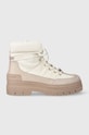 Členkové topánky Tommy Hilfiger TH MONOGRAM OUTDOOR BOOT textilný biela FW0FW07502