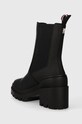 Обувь Ботинки Tommy Hilfiger RUBBERIZED MID HEEL BOOT FW0FW07520 чёрный