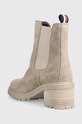 Obuv Semišové topánky chelsea Tommy Hilfiger ESSENTIAL MIDHEEL SUEDE BOOTIE FW0FW07522 béžová
