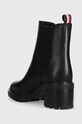 Încălțăminte Tommy Hilfiger ghete chelsea de piele ESSENTIAL MIDHEEL LEATHER BOOTIE FW0FW07523 negru