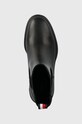 Tommy Hilfiger ghete chelsea de piele ESSENTIAL MIDHEEL LEATHER BOOTIE negru FW0FW07523
