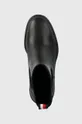 чорний Шкіряні черевики Tommy Hilfiger ESSENTIAL MIDHEEL LEATHER BOOTIE