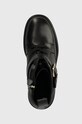 Kožené kotníkové boty Tommy Hilfiger TOMMY BELT LEATHER BOOT černá FW0FW07526