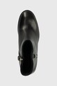 Tommy Hilfiger botki skórzane FEMININE TH HARDWARE MID BOOTIE czarny FW0FW07539
