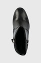Tommy Hilfiger botki skórzane FEMININE TH HARDWARE BOOTIE czarny FW0FW07540