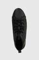 Δερμάτινα αθλητικά παπούτσια Tommy Hilfiger VULC TH LEATHER SNEAKER HI μαύρο FW0FW07550