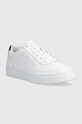 Tommy Hilfiger sneakersy skórzane TH ELEVATED CLASSIC SNEAKER FW0FW07567 biały AW23