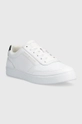 Usnjene superge Tommy Hilfiger TH ELEVATED CLASSIC SNEAKER bela