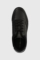 Usnjene superge Tommy Hilfiger TH ELEVATED CLASSIC SNEAKER črna FW0FW07567