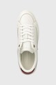 Kožne tenisice Tommy Hilfiger TH ELEVATED COURT SNEAKER bijela FW0FW07568