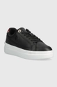 Tommy Hilfiger sneakersy skórzane TH ELEVATED COURT SNEAKER czarny