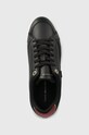 Tommy Hilfiger sneakersy skórzane TH ELEVATED COURT SNEAKER czarny FW0FW07568