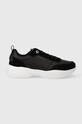 Δερμάτινα αθλητικά παπούτσια Tommy Hilfiger ESSENTIAL LTHR RUNNER δέρμα σαμουά μαύρο FW0FW07587