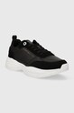 Δερμάτινα αθλητικά παπούτσια Tommy Hilfiger ESSENTIAL LTHR RUNNER FW0FW07587 μαύρο AW23