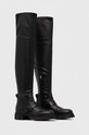 Vysoké čižmy Tommy Hilfiger STRETCH MONOCHROMATIC LONGBOOT FW0FW07611 čierna AW23