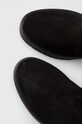 Čizme od brušene kože Tommy Hilfiger ESSENTIAL NUBUCK BELT LONGBOOT crna FW0FW07656