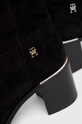 Μπότες σούετ Tommy Hilfiger FEMININE SUEDE OVERKNEE BOOT FW0FW07667 μαύρο
