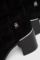 Tommy Hilfiger kozaki zamszowe FEMININE SUEDE OVERKNEE BOOT FW0FW07667 czarny