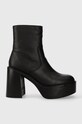 Aldo cizme de piele Myrelle peste 8 cm negru 13621067Myrelle