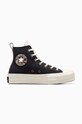Converse trampki Chuck Taylor All Star Lift płaska czarny A05257C