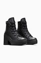 Kožne gležnjače Converse Chuck 70 De Luxe Heel A06145C crna AW23