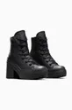 Δερμάτινες μπότες Converse Chuck 70 De Luxe Heel μαύρο