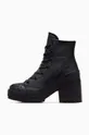 μαύρο Δερμάτινες μπότες Converse Chuck 70 De Luxe Heel