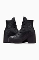 Converse stivaletti alla caviglia in pelle Chuck 70 De Luxe Heel A06145C nero