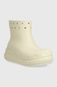 Ουέλλινγκτον Crocs Classic Crush Rain Boot μπεζ