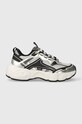 Buffalo sneakersy Cld Run Jog imitacja skóry licowej srebrny 1630995.MLT
