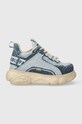 Buffalo sneakersy Cld Chai platforma niebieski 1630974.BLU