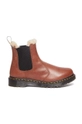 καφέ Δερμάτινες μπότες τσέλσι Dr. Martens 2976 Leonore Γυναικεία