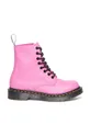 pink Dr. Martens leather biker boots 1460 Pascal Women’s