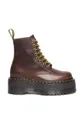 brown Dr. Martens leather biker boots 1460 Pascal Max Women’s