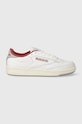 Reebok sneakersy skórzane Club C 85 płaska biały IE1594.100033087