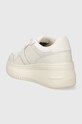 Obuwie Tommy Jeans sneakersy skórzane TJW RETRO BASKET FLATFORM CHARM EN0EN02245 biały