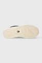 Tommy Jeans sneakers din piele TJW RETRO BASKET FLATFORM CHARM EN0EN02245 negru
